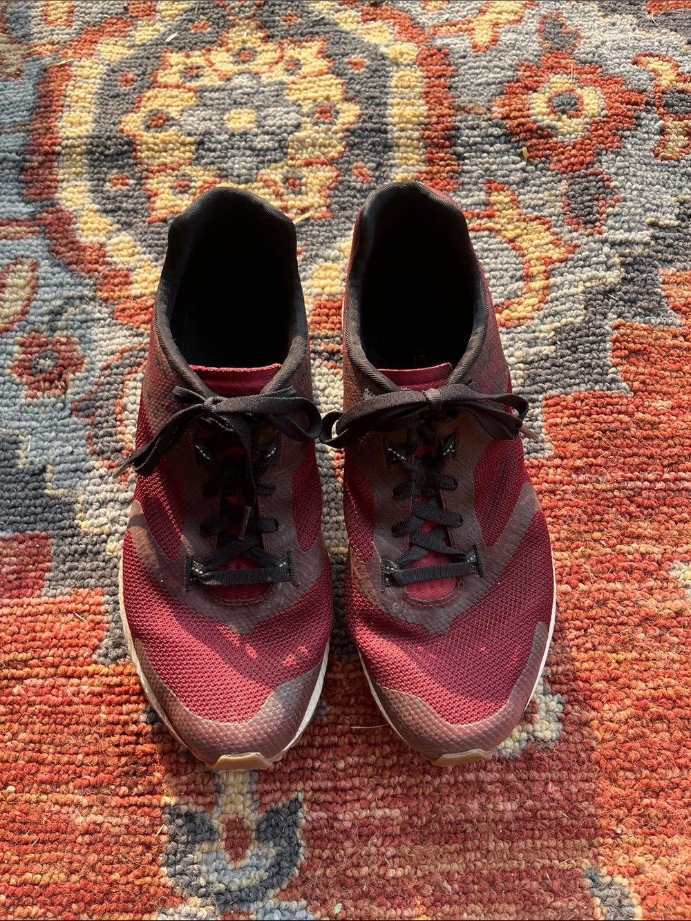 Men's Merrell Select Grip  Burgundy Mesh trail Running Shoes 8.5